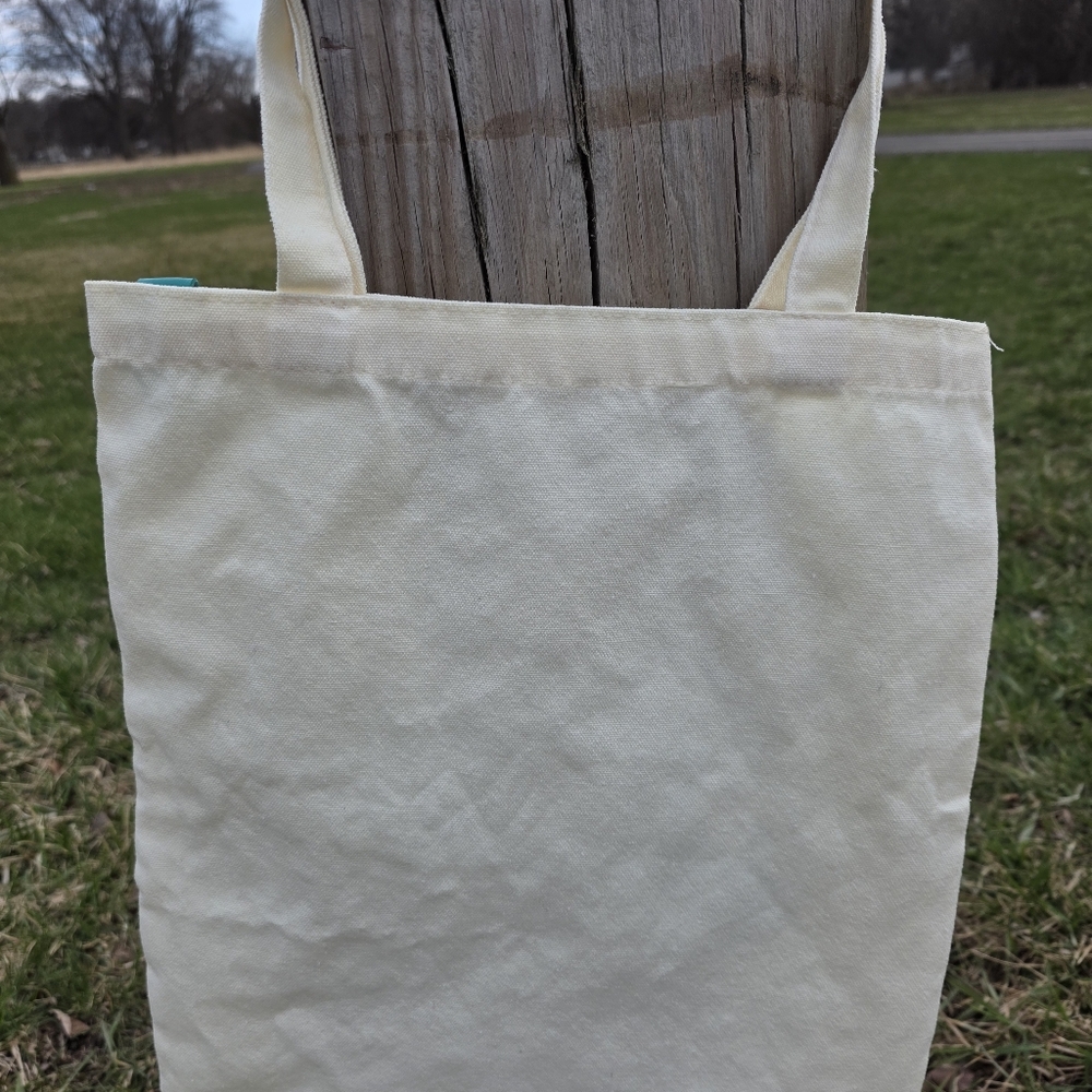Mooshie Totes +keychain Mushroom Canvas Tote 13x15 NWT - Picture 4 of 4